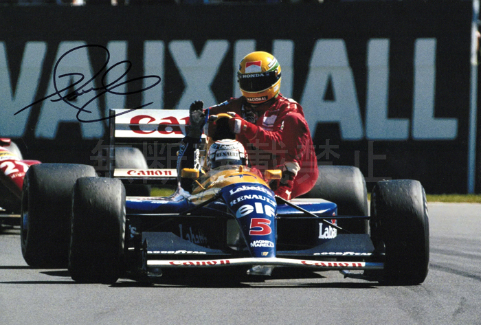 ◇ ナイジェル・マンセル 直筆サインフォト ウィリアムズ F1 Nigel Mansellの画像1