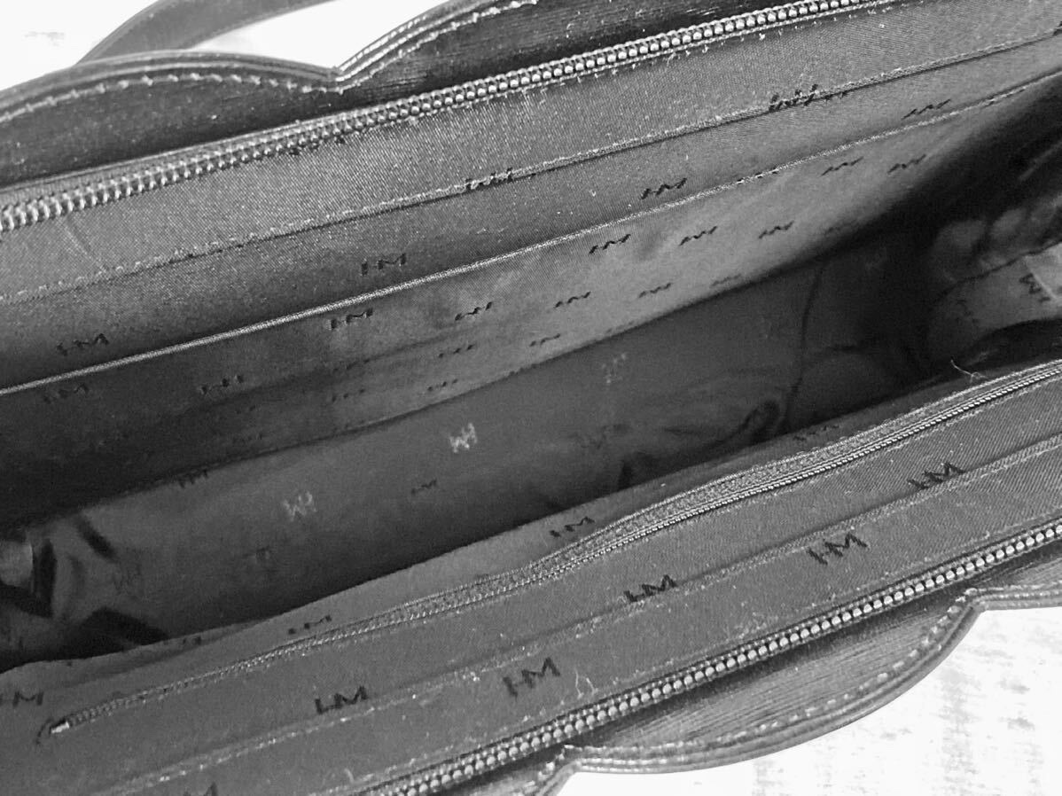 TH 未使用保管品 HANAE MORI ハナエモリ ショルダーバッグ トートバッグ タグ付き かばん カバン 鞄 ブラック 黒 22500円 訳ありの画像5