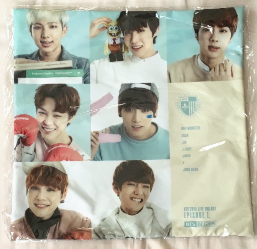 BTS 防弾少年団 BTS BEGINS クッションカバー B 貴重 未使用 即決