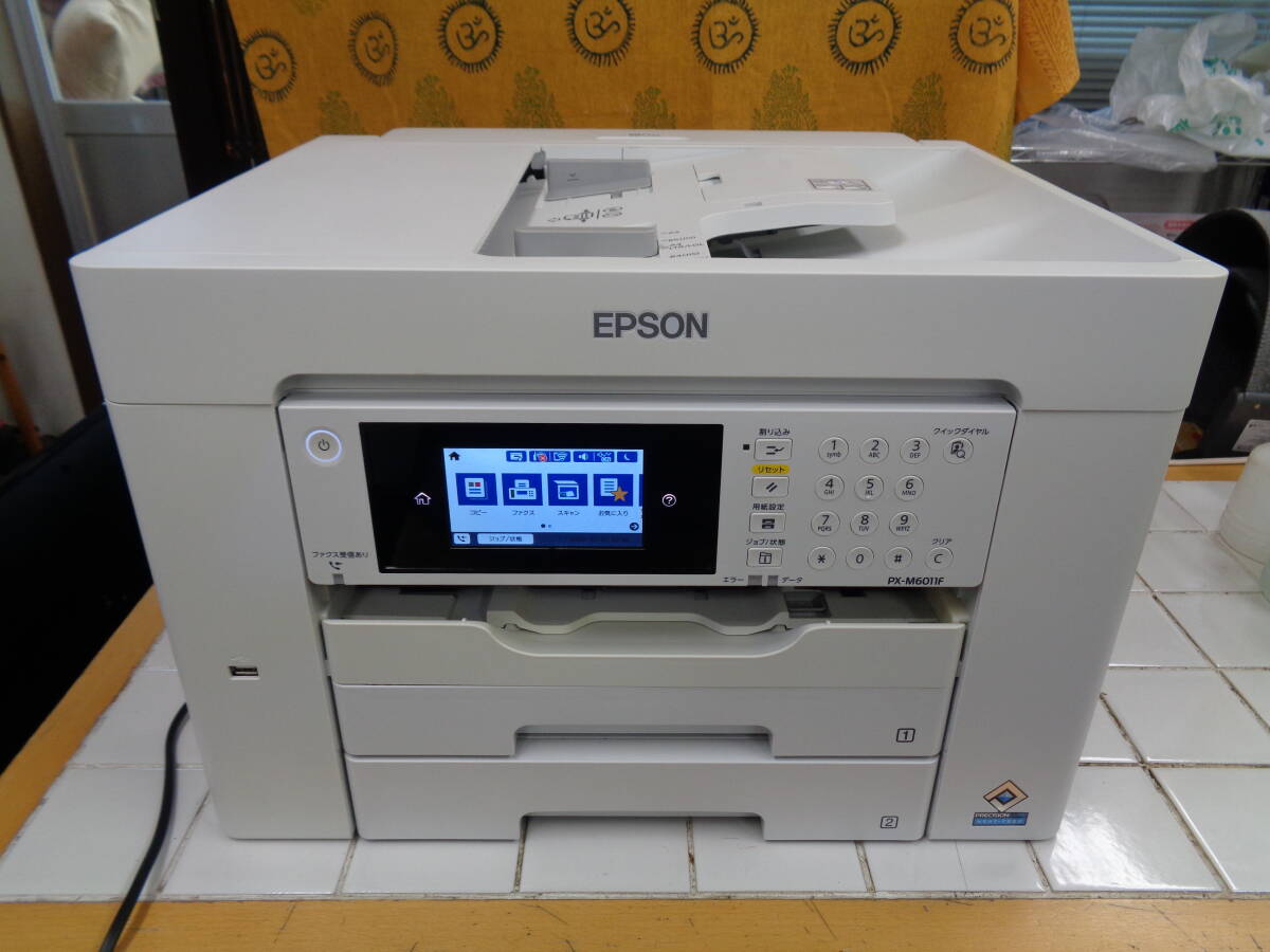 お引取りOK！ EPSON エプソン A3カラーインクジェット複合機（プリント/スキャン/ファックス）PX-M6011F 2020年製 中古  の画像1