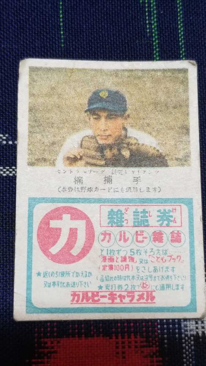 昭和レトロ★カルビー キャラメル 野球カード 8枚  松尾糧食工業 その②の画像3