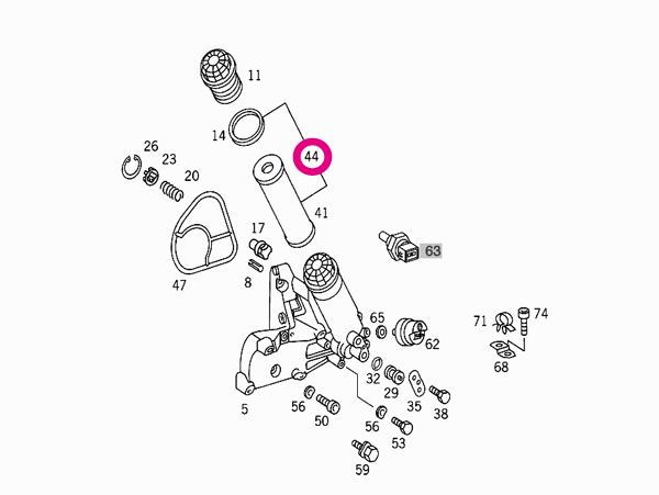 ベンツ Sクラス(W140) 140056用 純正エンジンオイル＋オイルフィルターセット Mercedes-Benz メルセデス・ベンツ_画像3