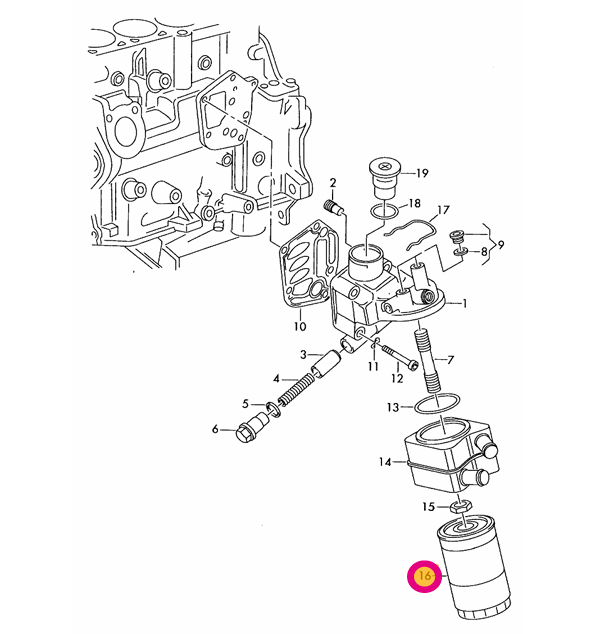 VW ゴルフ4 1JAUM用 純正エンジンオイル＋オイルフィルターセット Volkswagen フォルクスワーゲン_画像3