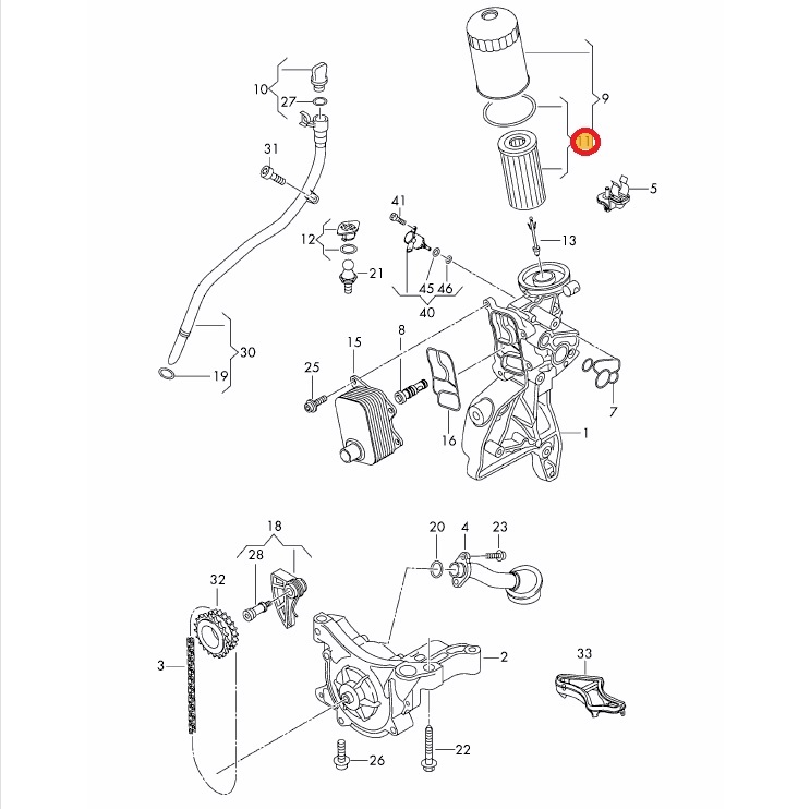 Audi アウディ S3(A6) 8VDJHF用 純正エンジンオイル＋オイルフィルターセット_画像3