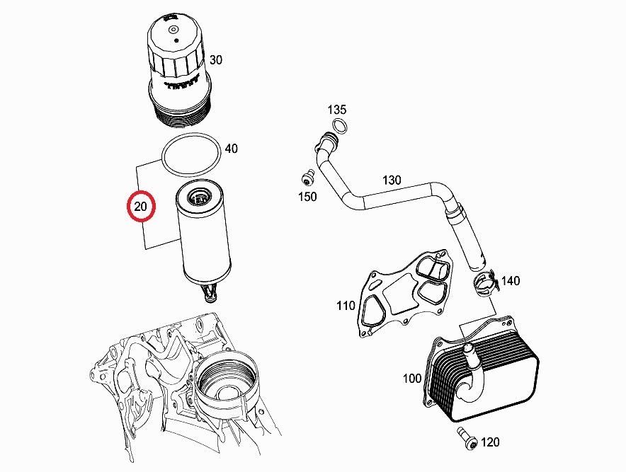 ベンツ Eクラスステーションワゴン(T212) 212255C用 純正エンジンオイル＋オイルフィルターセット Mercedes-Benz メルセデス・ベンツ_画像3