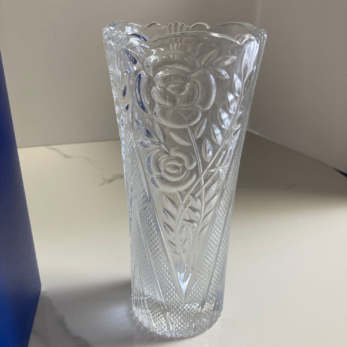 ノリタケ CRYSTAL 花瓶 フラワーベース クリスタル 花器_画像9