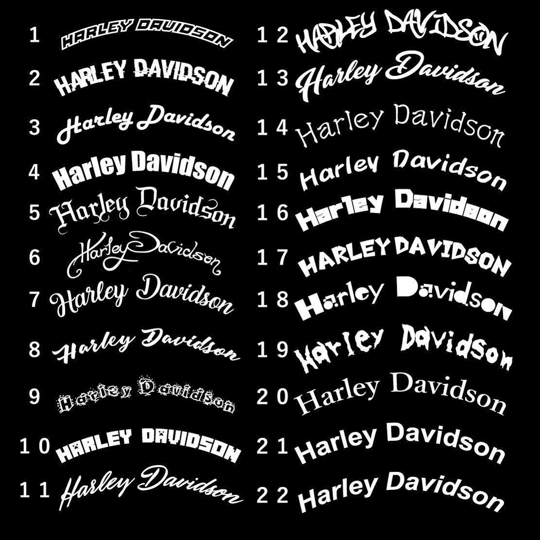 ハーレーダビッドソン系ステッカー 湾曲タイプ カッティングステッカー カスタム オリジナルステッカー Harley-Davidson_画像2