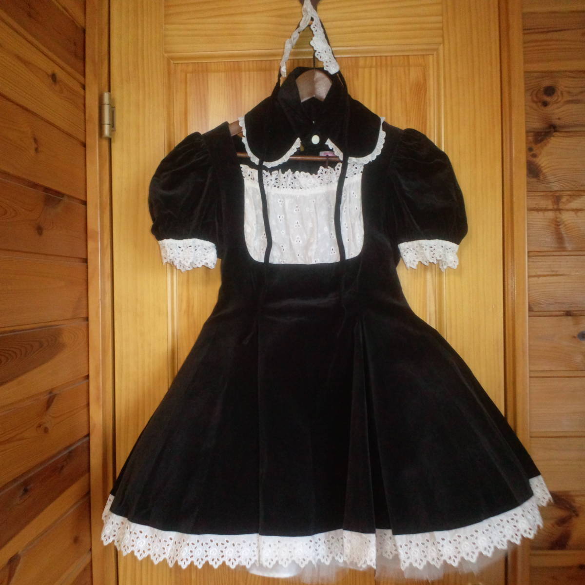 訳あり キャンディフルーツ ブラックメイド服 別珍 キャンフル CANDY FRUIT ※クロエメイド服とは生地が違います。