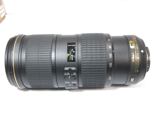 Nikon AF-S 70-200mm F4 G ED VR ナノクリスタル レンズ HB-60純正フード付 ニコン レンズ [管NI2656]_画像3