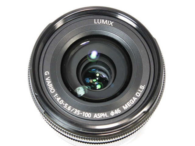 Panasonic LUMIX G VARIO 35-100mm F4.0-5.6 ASPH MEGA O.I.S レンズ H-FS35100純正フード付き パナソニック [管PN2749]の画像7