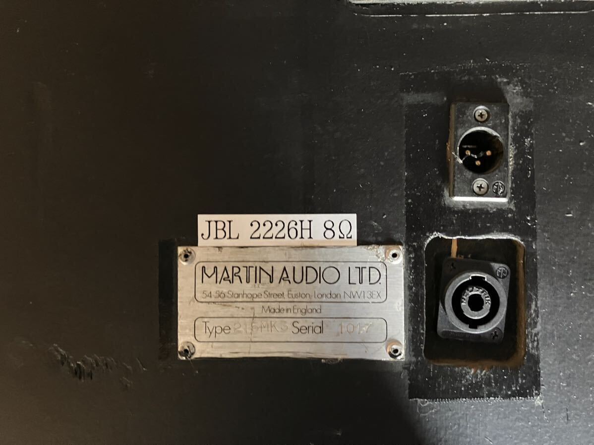 pickup limitation Martin Audio 215 mk3 enclosure only 38 pickup limitation Martin Audio 215 mk3 enclosure only 38