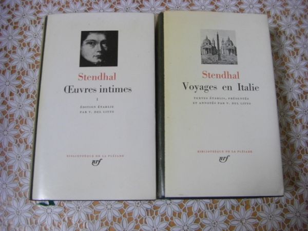 洋書 プレイヤード叢書 2冊 Stendhal Voyages en Italie スタンダール イタリア紀行 他 A26の画像1