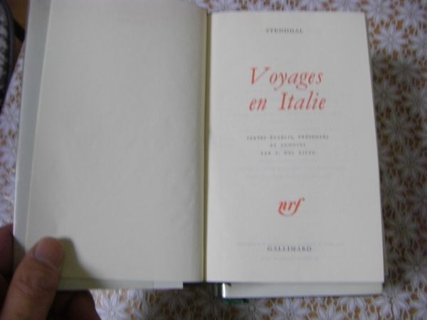 洋書 プレイヤード叢書 2冊 Stendhal Voyages en Italie スタンダール イタリア紀行 他 A26の画像5