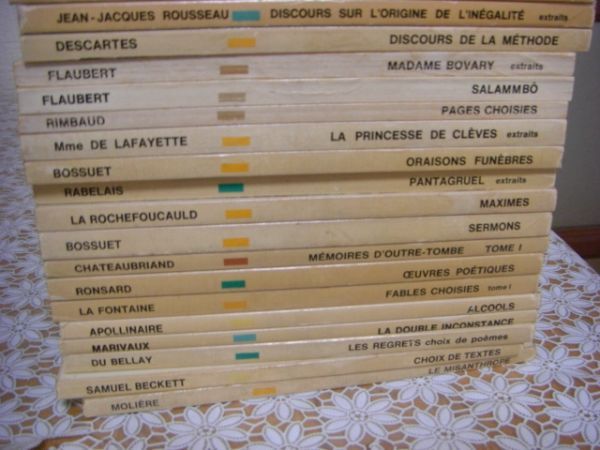 フランス文学哲学洋書 89冊 Rousseu、Jacques Lacan、Roland Barthes、Eco、Flaubert、Proust、Bossuet、Descartes、Hugo 他 A6の画像6