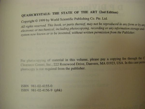 物理洋書 Quasicrystals : the state of the art 準結晶 D.P. DiVincenzo A80_画像4