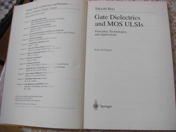 物理洋書 Gate dielectrics and MOS ULSIs : principles, technologies, and applications ゲート絶縁膜とMOS ULSI：原理 技術 応用 A73の画像3