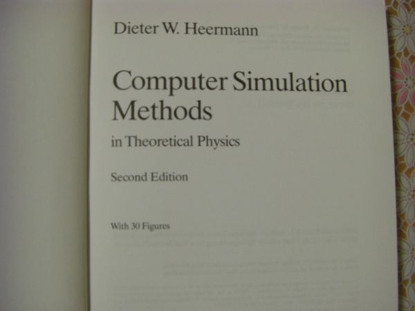 物理洋書 Computer simulation methods in theoretical physics 理論物理学におけるコンピュータシミュレーション手法 A43_画像3