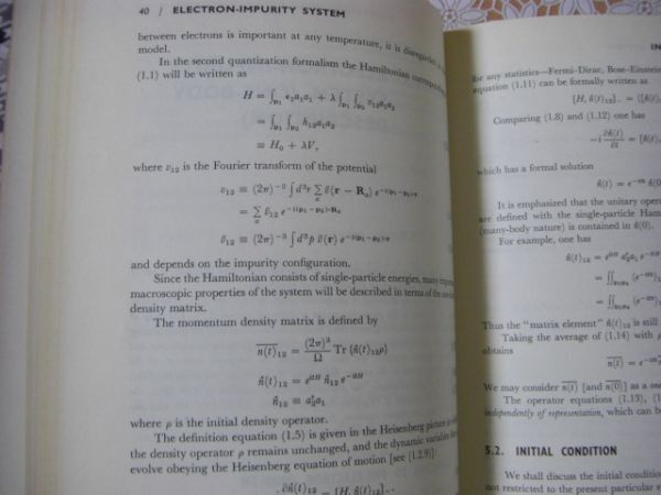 物理洋書 Introduction to non-equilibrium quantum statistical mechanics 非平衡量子統計力学の入門 Shigeji Fujita A17_画像6