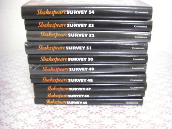  foreign book CAMBRIDGE Shakespeare survey 10 pcs. an annual survey of Shakespearian study & production shake s Piaa investigation B27