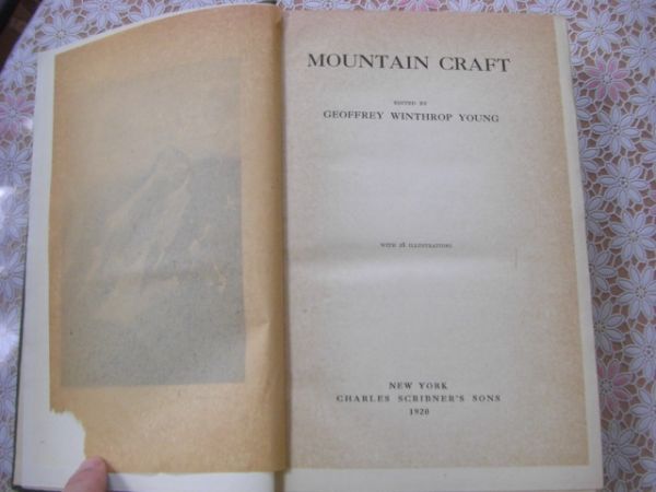 洋書 Mountain craft 1920年 Geoffrey Winthrop Young マウンテンクラフト B22の画像4
