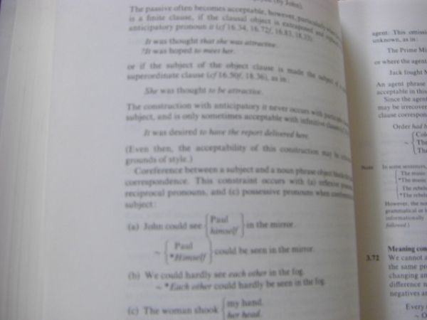 洋書 A comprehensive grammar of the English language 1985年 英語文法 B1