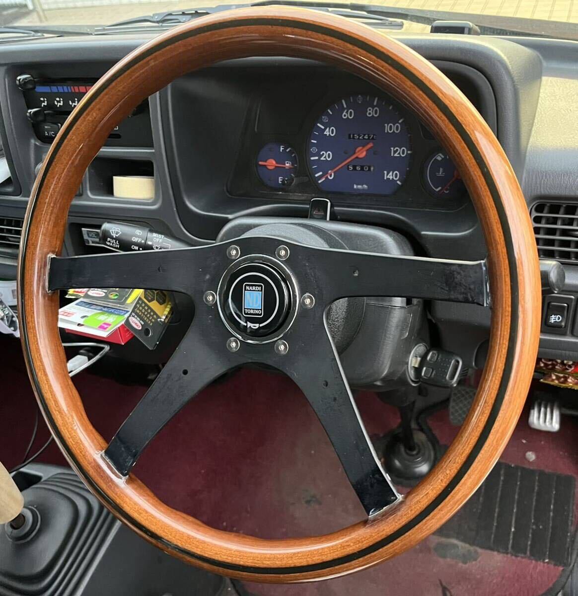 1スタ〜 当時物 NARDI GARA 4 ウッドステアリング 希少 な 廃盤 モデル クラシック classic な 雰囲気 ナルディ NARDI_画像1