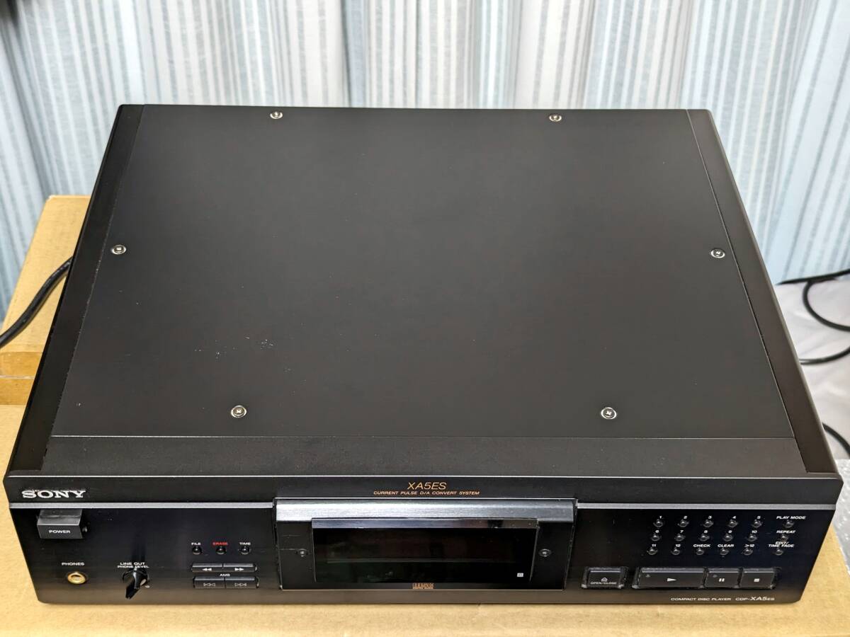 送料無料 美品 動作良好 SONY CDP-XA5ES ブラック 光学系固定方式メカ採用 ESシリーズ中級CDプレーヤー_画像5