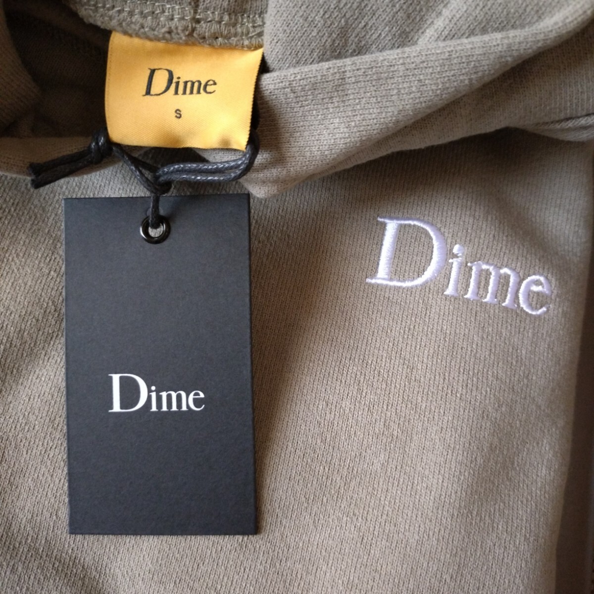 Dime ダイム classic small logo クラシック スモールロゴ parka パーカー hoodie フーディ スウェット gravel グラベル 新品 送料無料 S