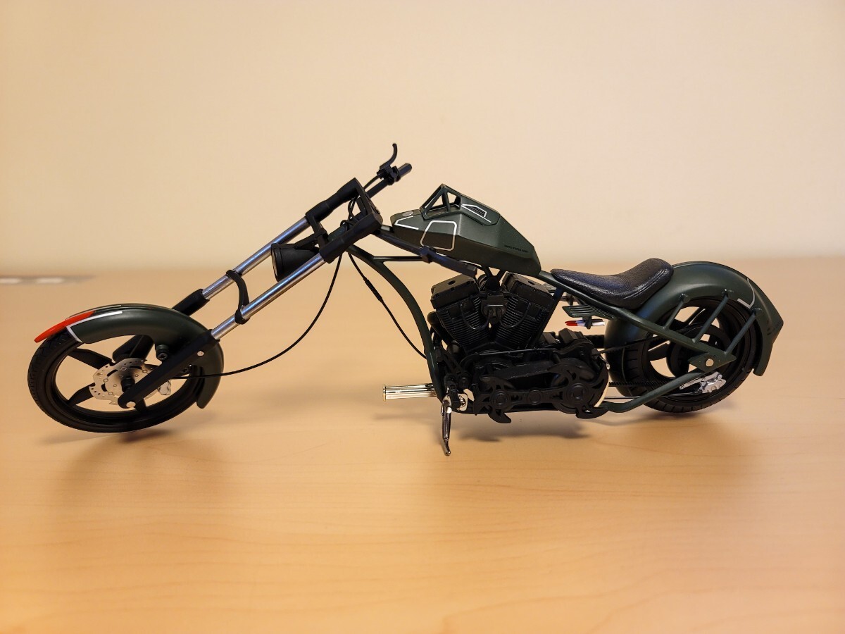 JOYRIDE 1/10 Comanche ORANGE COUNTY CHOPPERS オレンジカウンティチョッパー カスタム バイク完成品ハーレーダビッドソン&スパイダーマンの画像6