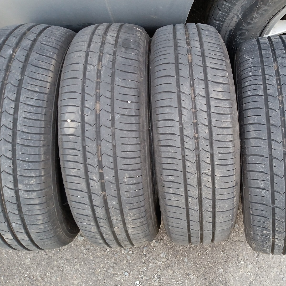 バリ山　155/65R13　グットイヤー　efficientgrip ECO　4本_画像1