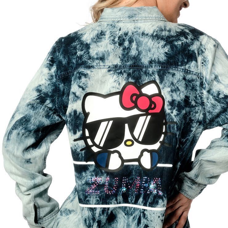 Zumba X Hello Kitty Button Down With Swarovski Crystals Zumba X Hello Kitty Button Down With Swarovski Crystals