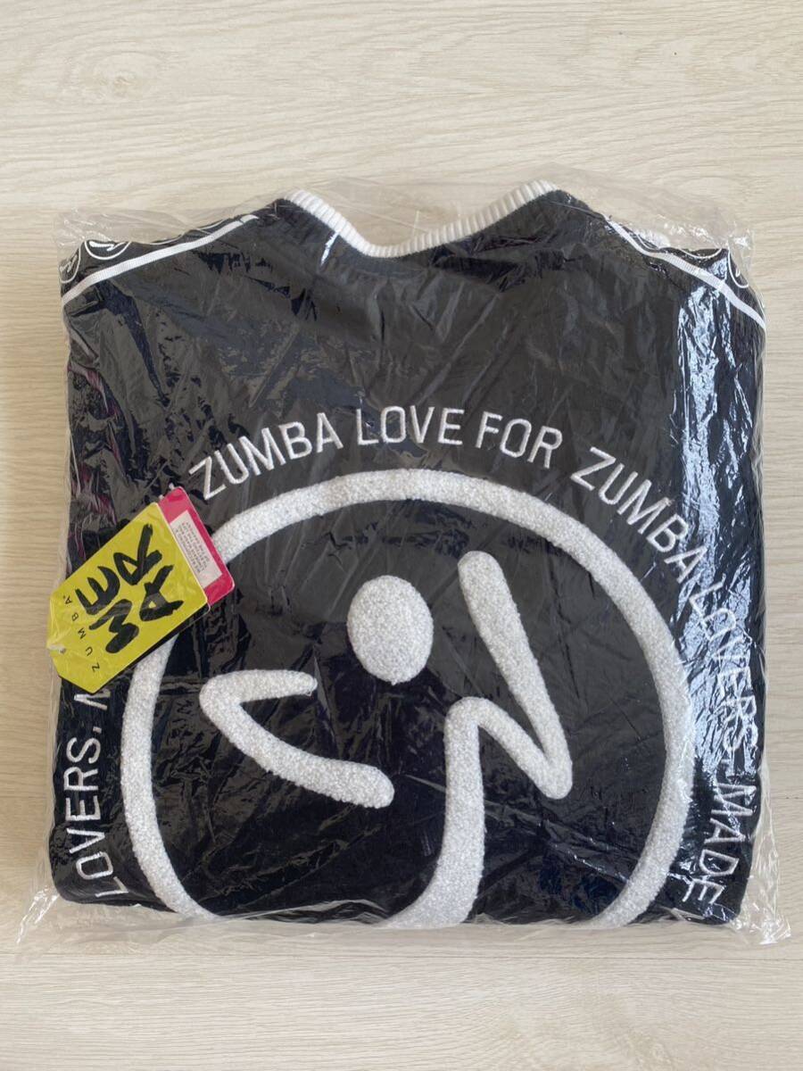  new goods Zumba Keep Dancing Bomber Jacket Szmba Logo Mark entering jacket jumper black × gray black 