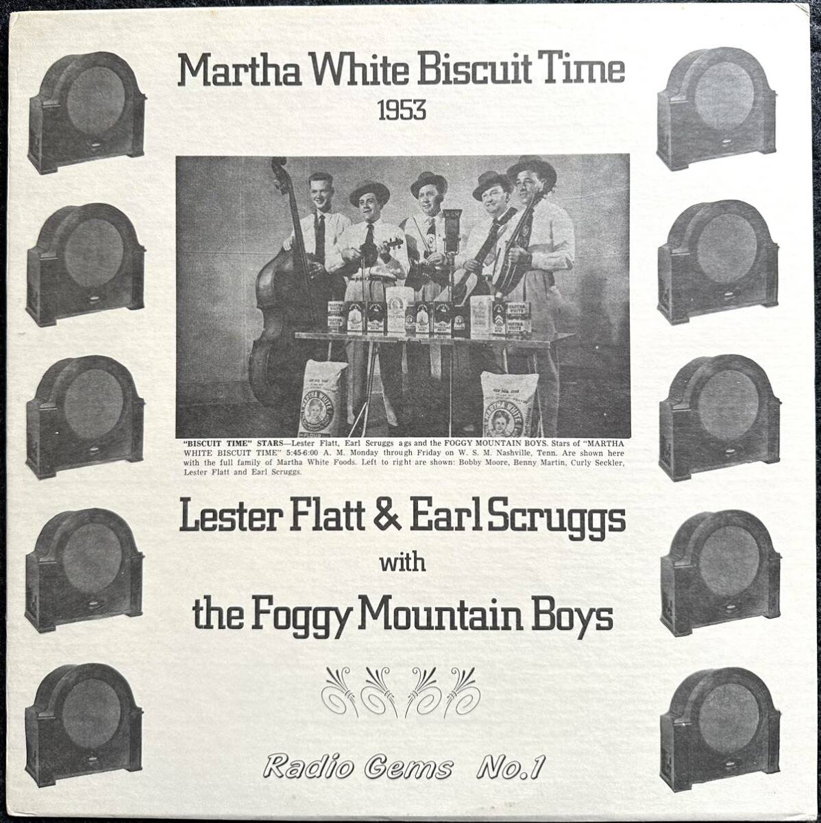 LP輸入盤 ブルーグラスMartha White Bircuit Time 1953／Lester Flatt & Earl Scruggs with the Foggy Mountain Boys (Radio Gems 1)の画像1