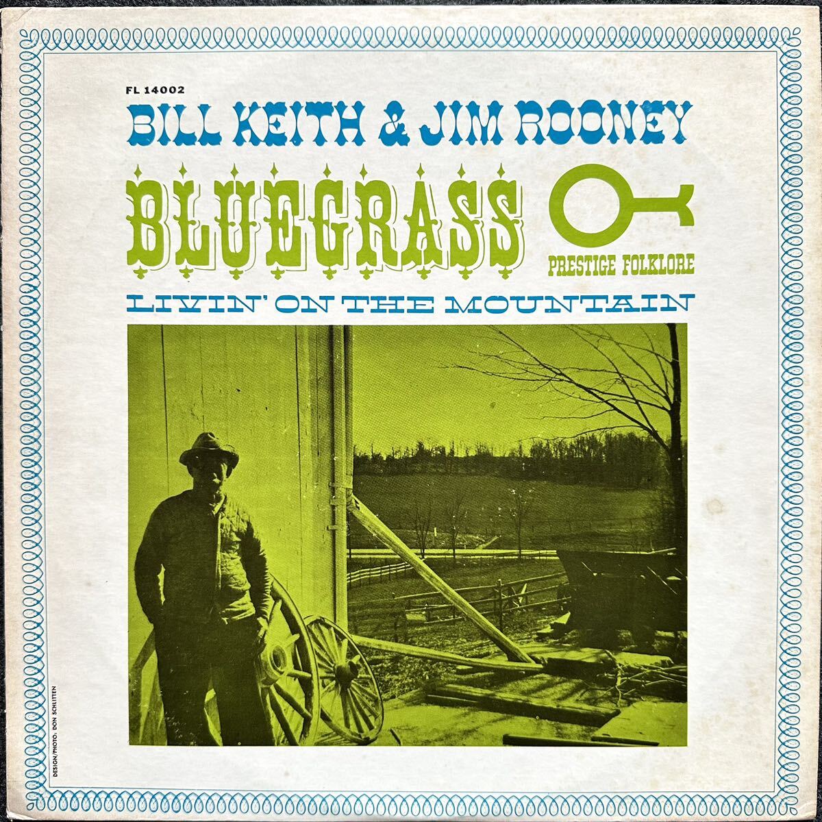 LP 輸入盤 BLUEGRASS・BILL KEITH & JIM ROONEY − LIVIN' ON THE MOUNTAIN − (Prestige/Folklore 14802) '60年代発売の画像1