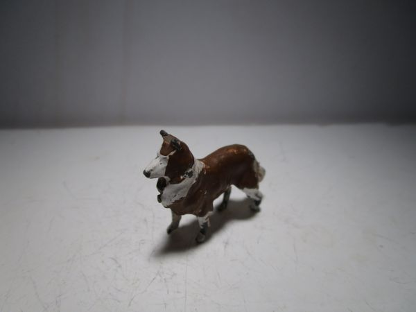 1930～40年代 ヴィンテージ 英国製 犬 コリー犬のオブジェ (LEAD製) 古玩具/ジオラマ玩具/ミニチュア玩具_画像3