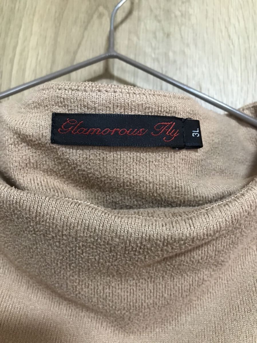 glamorous fly◆茶 ロング丈 ワンピース◆サイズマタニティ3L 送料安☆の画像4