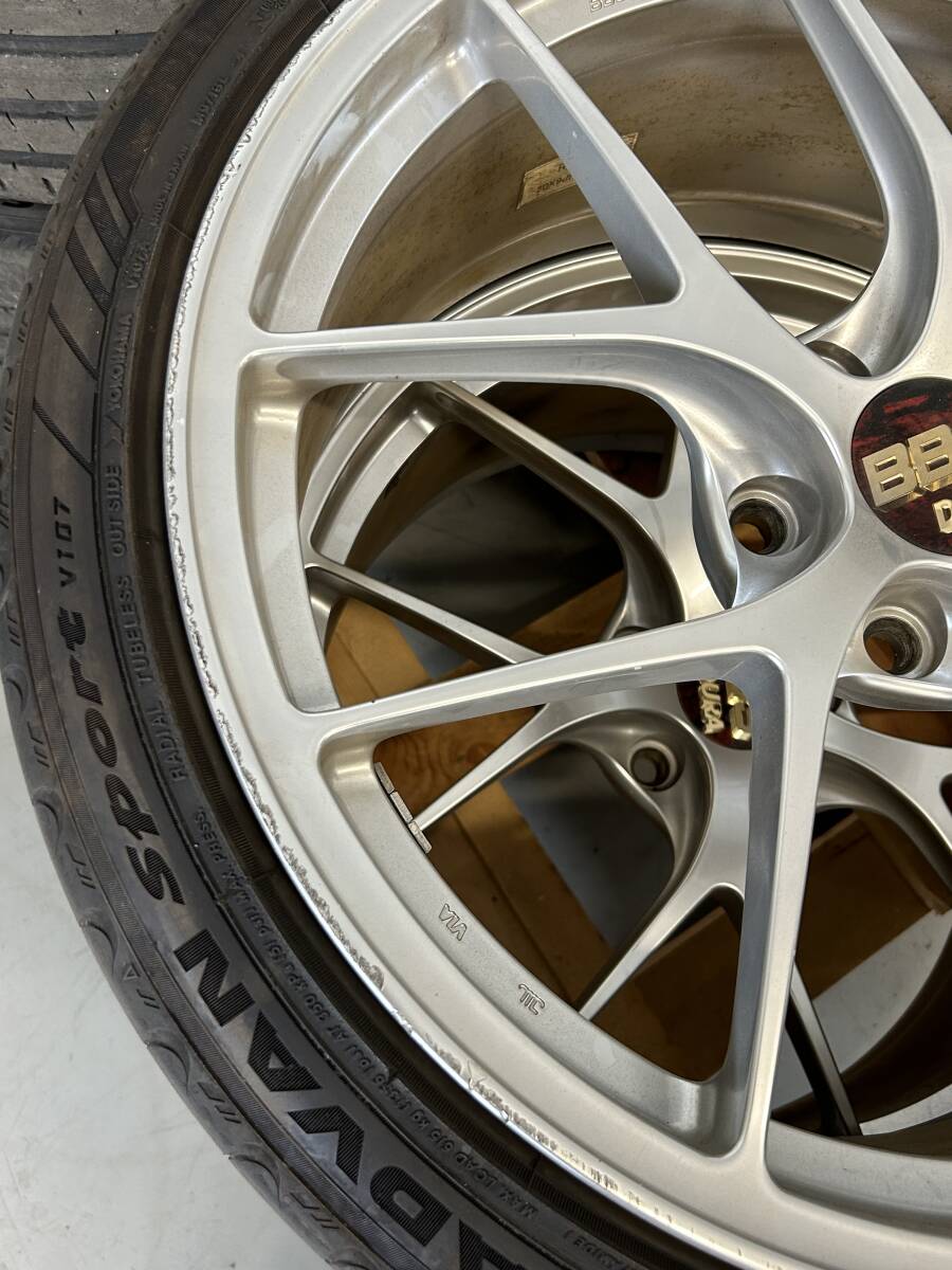 BBS RIーD ダイヤモンドシルバー　　RI042 20×9J インセット42 5/114.3 245/35r20 アドバンスポーツ 4本セット中古品_画像4