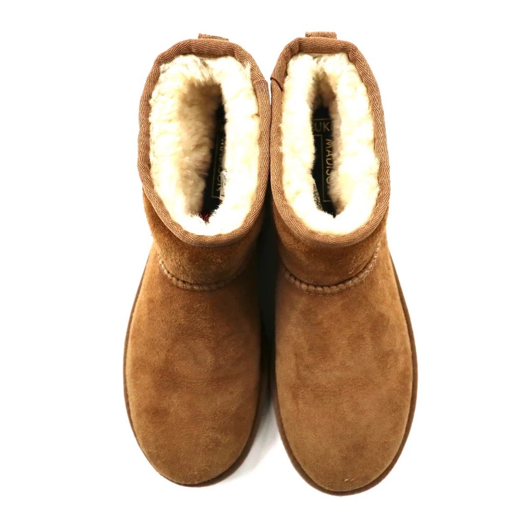 UGG クラシック ミニ ショート ムートンブーツ 23CM ブラウン スエードレザー WOMENS CLASSIC MINI II 5854_画像6