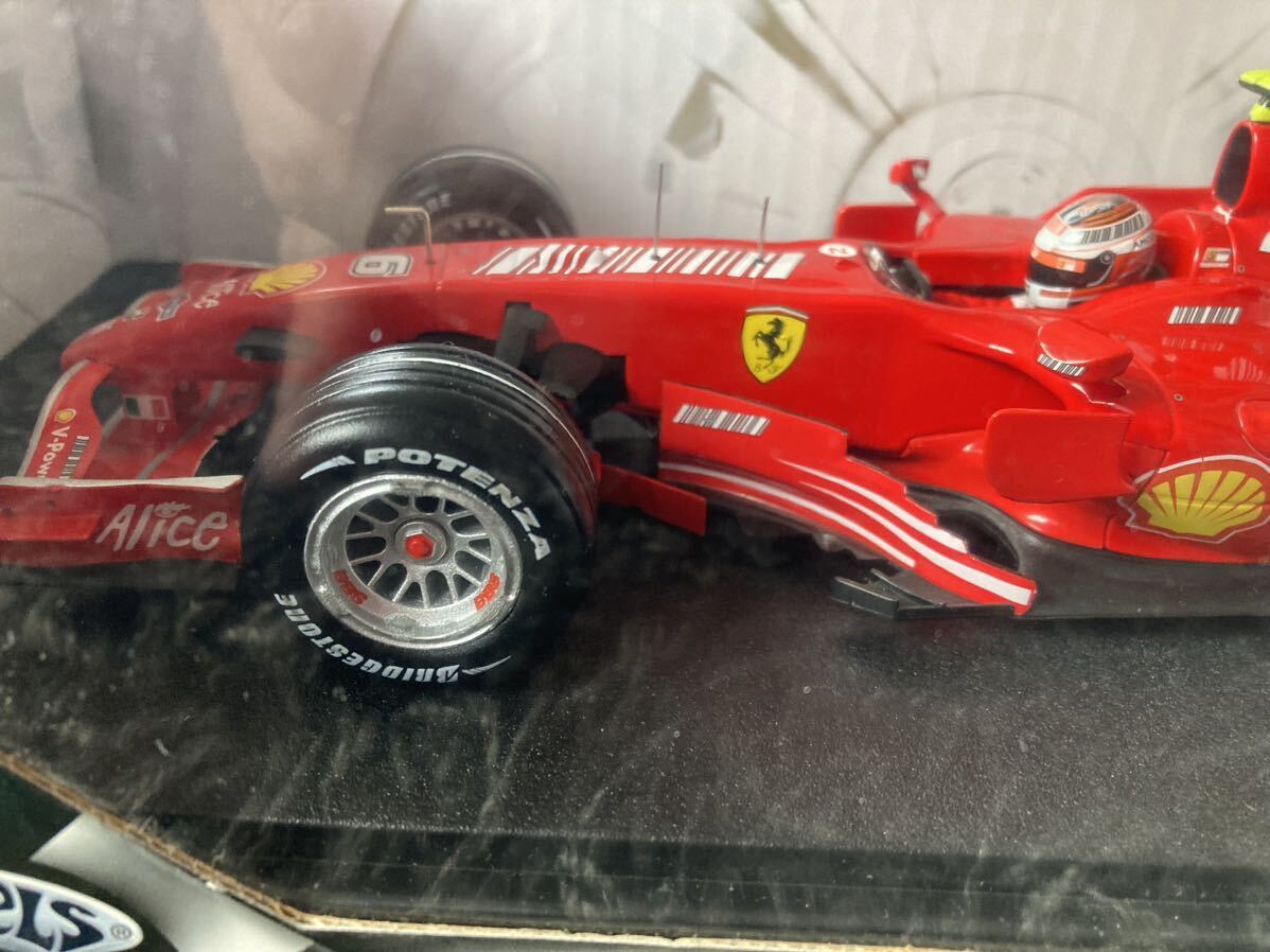 Hot Wheels ホットウィール 1/18 Ferrari フェラーリ F2007 K.ライコネン 2007 バーコード　タイヤホワイトラインカスタム使用_画像7