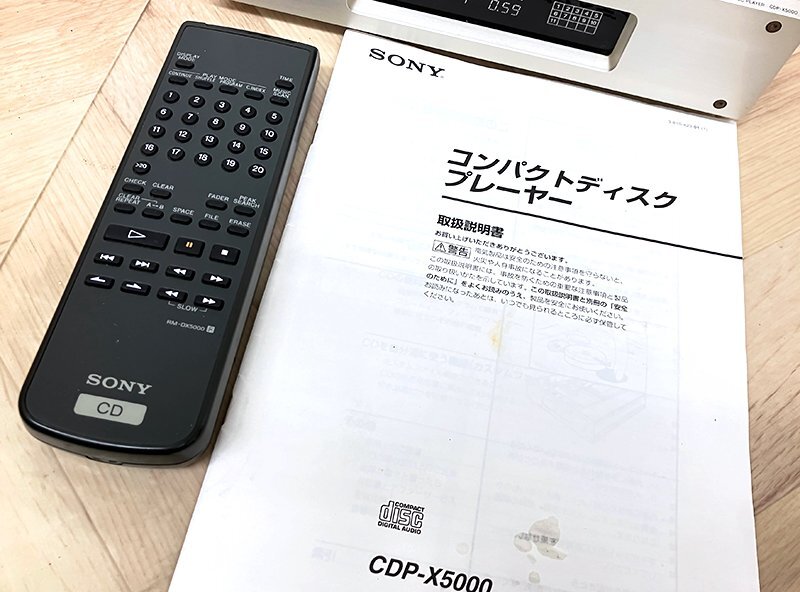 ▲SONY CDP-X5000 CDプレーヤー リモコン・説明書付き ソニー▲の画像7