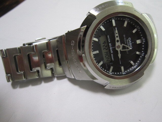 【カシオ】腕時計 G-ショック フルメタル 電波ソーラー マルチバンド６ AWMー500Dの画像3