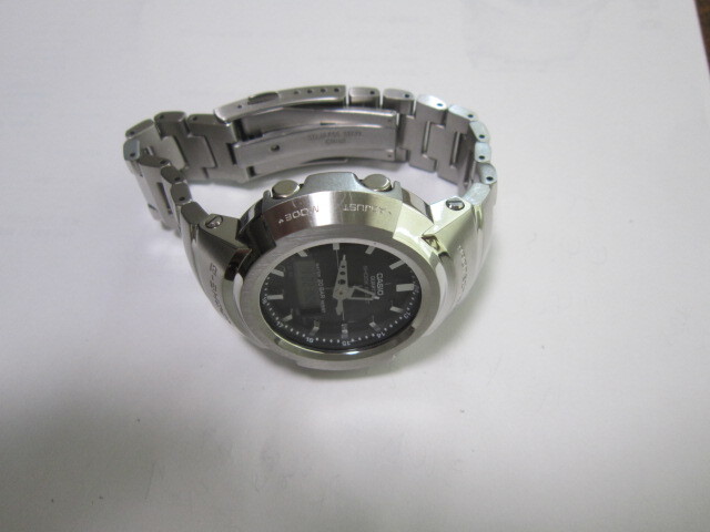 【カシオ】腕時計　G-ショック　フルメタル　電波ソーラー　マルチバンド６　AWMー500D