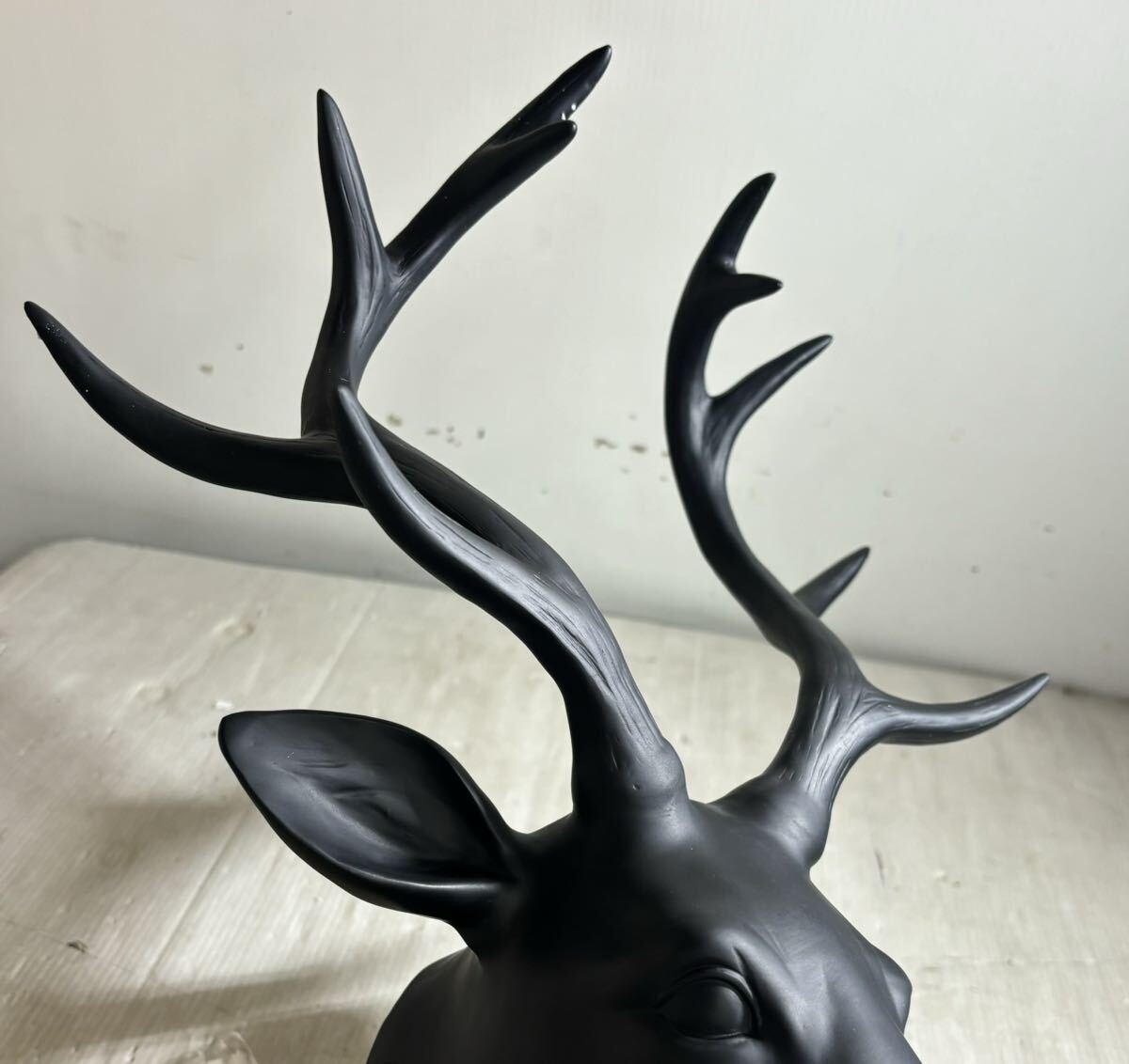 * cheap start! postage included! deer. head ornament deer wall objet d'art interior tia head animal head unused *
