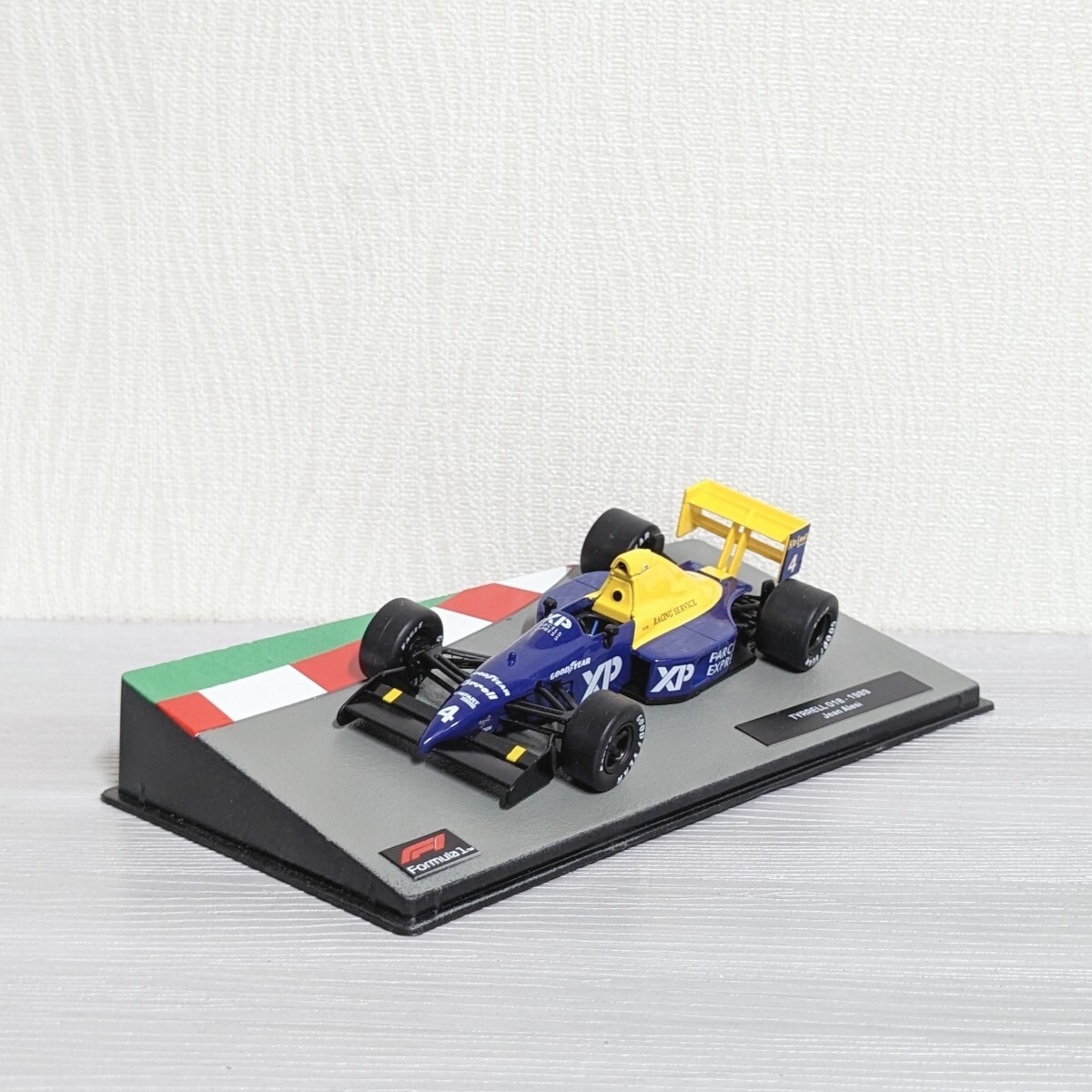1/43 F1 ティレル 018 1989 #4 ジャン・アレジ Tyrrell 018 デアゴスティーニ ダイキャスト ミニカー タイレルの画像1