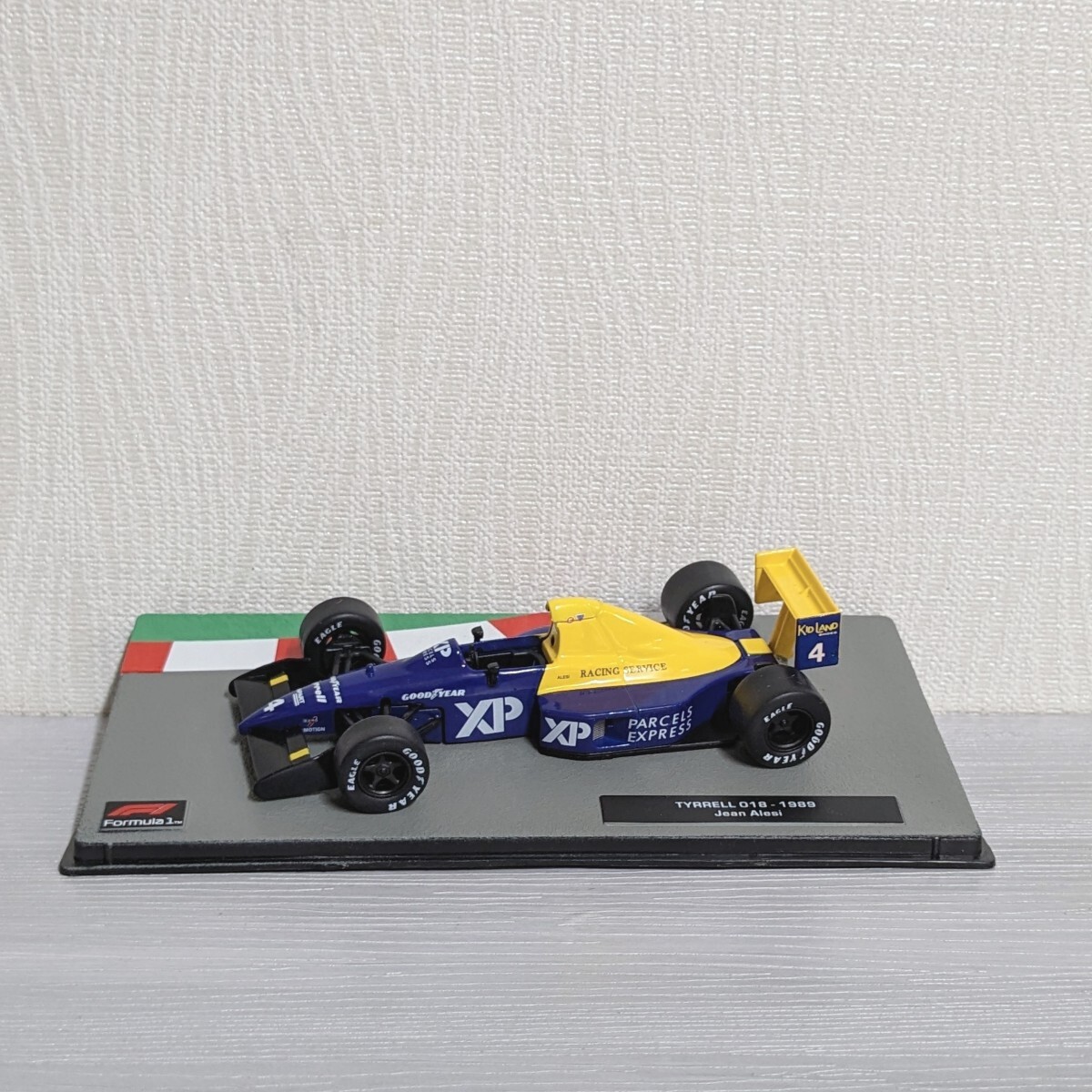 1/43 F1 ティレル 018 1989 #4 ジャン・アレジ Tyrrell 018 デアゴスティーニ ダイキャスト ミニカー タイレルの画像2