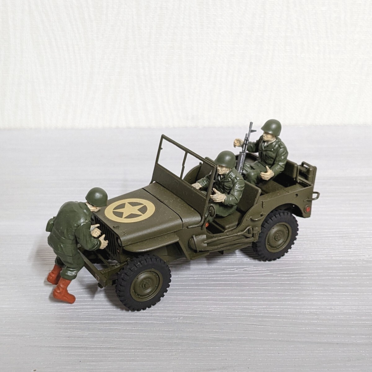 1/35 アメリカ軍 JEEP ミリタリー 約10cm プラモデル 完成品 軍用 ジープの画像1