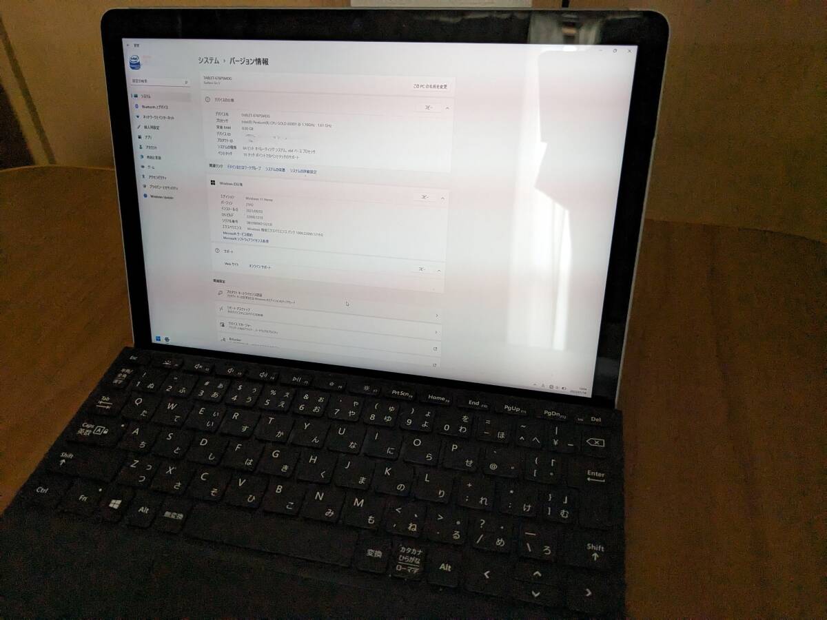 Microsoft Surface Go 3 Pentium CPU GOLD 6500Y 8GB 128GB 法人モデル キーボード付きの画像8