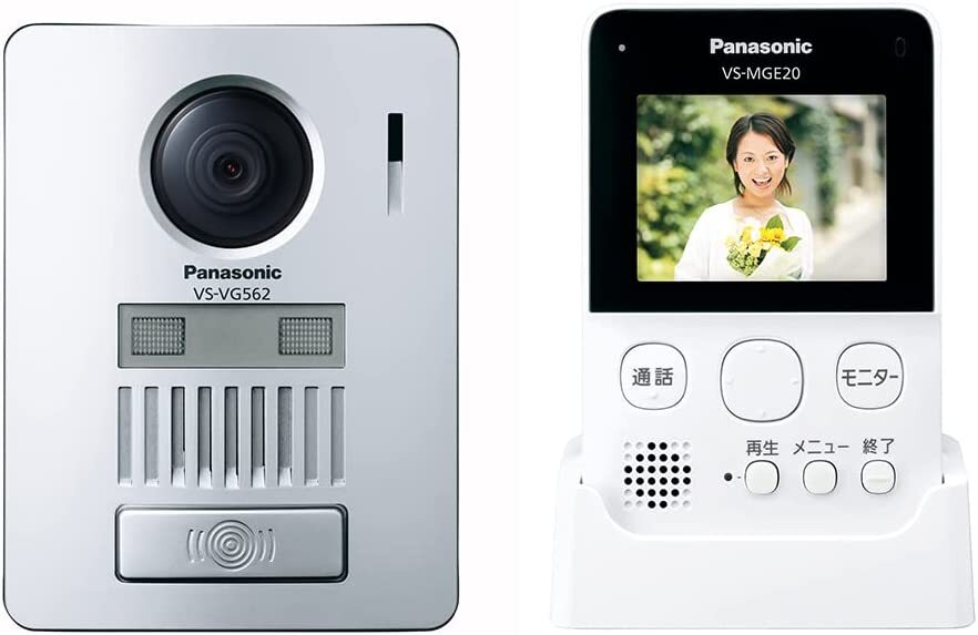 【WH-0373】新品未使用 Panasonic パナソニック テレビドアホン VS-SGE20LA ワイヤレス 自動録画機能 配線工事不要の画像1