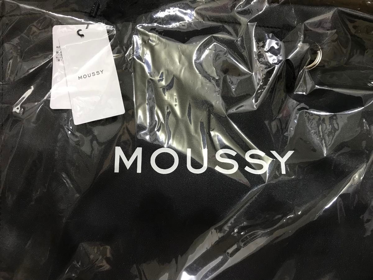 【新品未使用タグ付き】MOUSSY F／L SHOPPER BAG PU素材バッグ