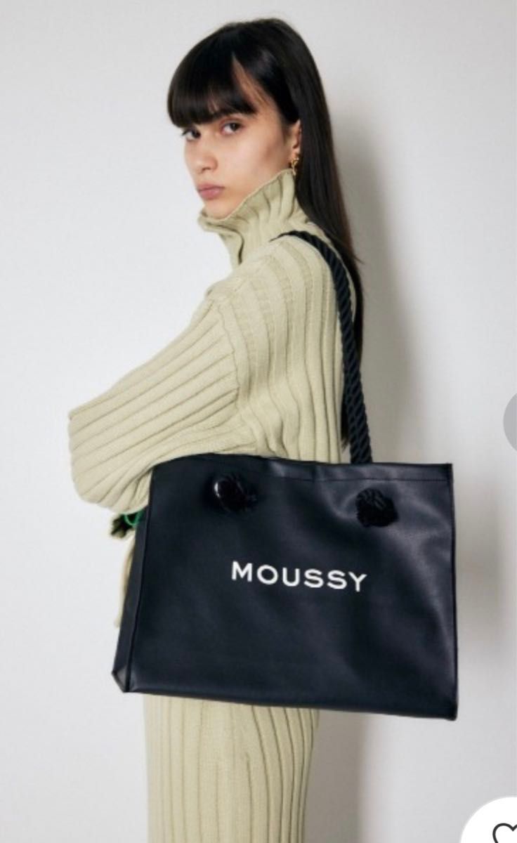 【新品未使用タグ付き】MOUSSY F／L SHOPPER BAG PU素材バッグ